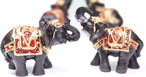 Miniatura 5 de We pay your sales tax Feng Shui - Estatuas de elefante negro, figura de la suerte, Taiji, jardín zen, arena, roca de arena, quemador de incienso