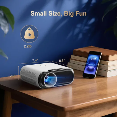Miniatura 8 de Proyector 4K con GoogIe TV, proyector Goiaey 2000 ANSI con WiFi y Bluetooth, aplicaciones oficiales integradas, GoogIe Voice, DoIby Audio, HDMI ARC
