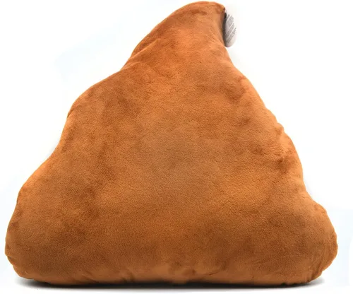 Miniatura 4 de YINGGG - Cojín de peluche de 32 cm en forma de caca, triángulo, almohada, diseño de emoción, lindo, decorativo, juguete de peluche marrón, regalo