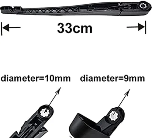 Miniatura 4 de Brazo del limpiaparabrisas trasero del coche, para Opel para Zafira B MK2 2005-2014, reemplazo del conjunto del limpiaparabrisas