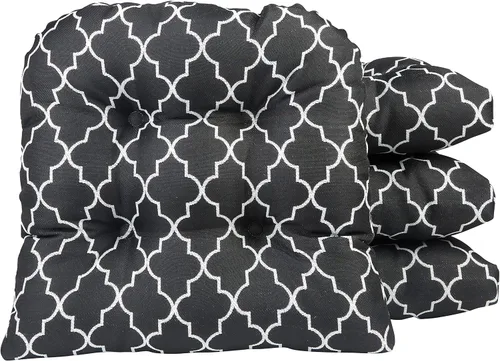 Miniatura 102 de Klear Vu Gripper Overstuffed - Cojines universales antideslizantes para silla de comedor para decoración de cocina o uso de oficina, almohadilla