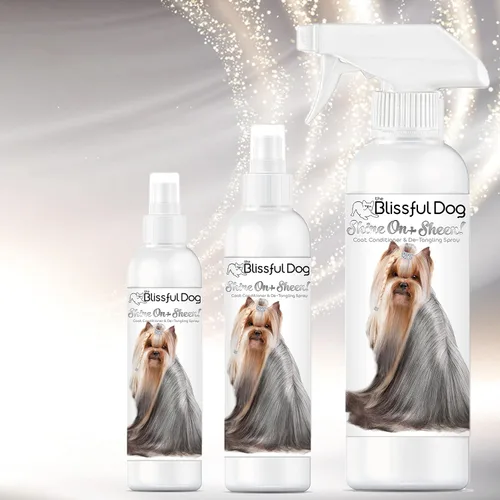 Miniatura 4 de The Blissful Dog Shine-On + Sheen Coat - Spray para perro, acondicionador fácil de usar, acondicionador sin enjuague sensible a la piel, espray