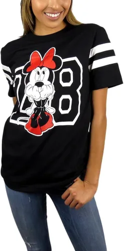 Miniatura 2 de Disney - Camiseta de fútbol de Minnie Mouse Varsity para mujer