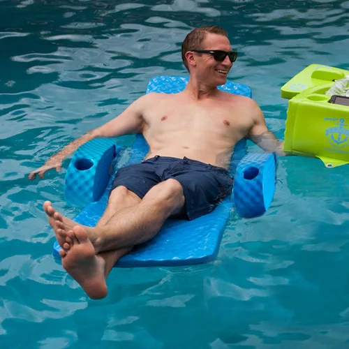 Miniatura 7 de TRC Recreation Baja II - Flotador plegable de espuma para piscina, tumbona flotante portátil con 2 portavasos para artículos esenciales de playa