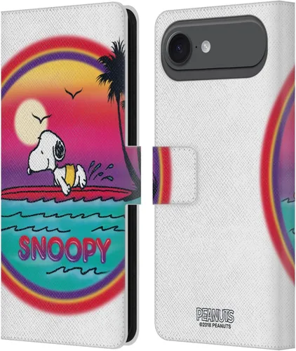 Miniatura 45 de Head Case Designs Funda de piel con licencia oficial de Peanuts Beach Surf Snoopy Boardwalk Airbrush compatible con Apple iPhone 11