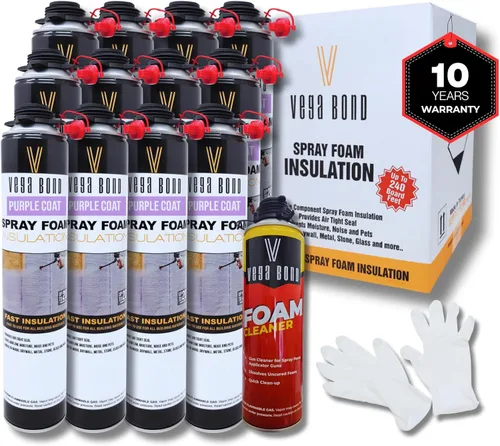 Miniatura 8 de Vega Bond Espuma en aerosol de aislamiento de celda cerrada de un solo componente, autoexpansible, 29 onzas con valor R de 5.66, aerosol acústico