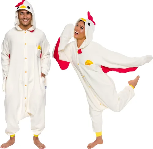 Miniatura 82 de Funziez! - Disfraz de Halloween para adultos, disfraz de animales y criaturas marinas, mameluco afelpado para cosplay, para mujeres y hombres
