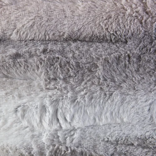 Miniatura 2 de Madison Park Zuri Almohadas Decorativas de Piel Sintética con Rayas Ombré Ultra Suaves de Lujo para Sofá y Cama con Relleno, 20x20 pulgadas, Gris