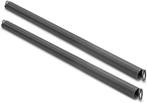 Par de resortes de extensión de puerta de garaje resistentes de 70 libras, resorte elástico, electroforesis de alta precisión recubierto negro para
