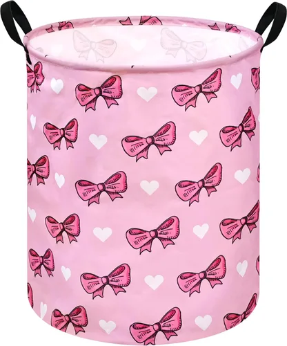 Miniatura 16 de Cesta de almacenamiento para ropa sucia para niños, cesta organizadora de lavandería, caja de ropa, cesta de regalo con asas (unicornio)