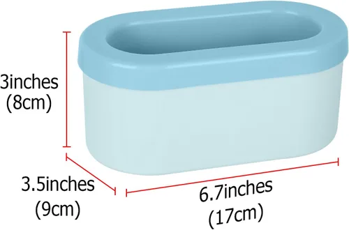 Miniatura 2 de LUEXBOX – Molde para cubitos de hielo en cilindro, bandejas para hielo de silicona, cubeta de hielo portátil, molde para hielo de liberación fácil