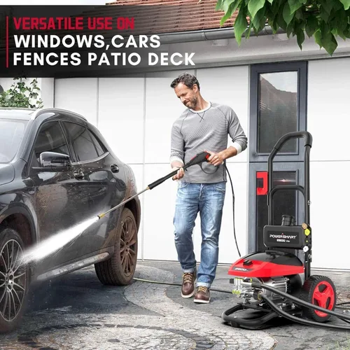 Miniatura 6 de PowerSmart DB1002 - Lavadora a presión eléctrica de 2600 PSI con motor sin escobillas de inducción, limpiador de alta presión de 3.0 GPM, 5