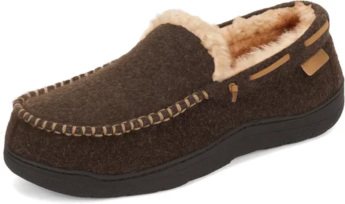 Miniatura 11 de Zigzagger - Pantuflas estilo mocasín de microgamuza y espuma viscoelástica, para hombre