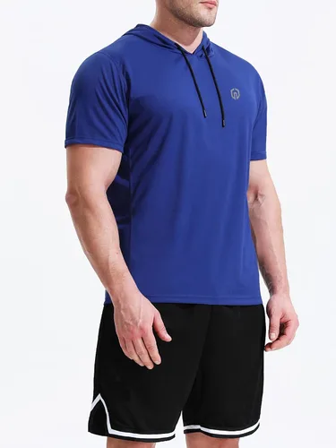 Miniatura 3 de NELEUS Dry Fit - Camiseta deportiva sin mangas para correr con capucha