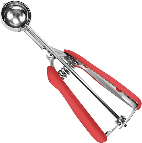 Miniatura 16 de HOMURE H Large Cookie Scoop 8 Tablespoon, 4 oz Ice Cream Scoop with Trigger, #8 Portion Scoop, Muffin Scoop, 18/8 Stainless Steel, Comfortable Grip