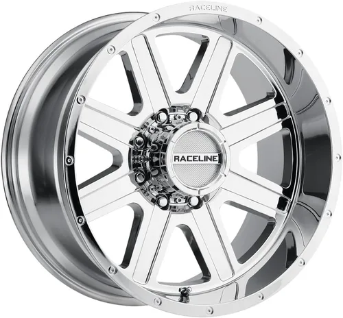 Miniatura 12 de Ruedas Raceline 940M HOSTAGE Negras Con Acabado Mecanizado 16X8" 5X114.3 Patrón de Pernos 0mm Desplazamiento/(4.5"E/S) 8 Radios Aluminio Ruedas