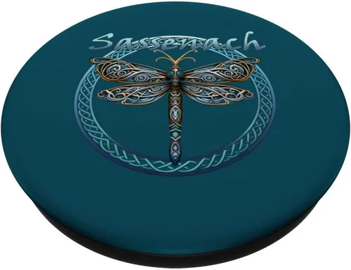 Miniatura 2 de Sassenach PopSockets PopGrip estándar de libélula gaélica escocesa