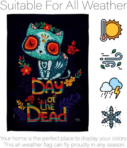Miniatura 6 de Dia De Los Muertos Decoraciones Otoño Día de Muertos Decoración Habitación Hogar Mexico Mexicanos Ourdoor Interior Halloween Bandera Tapiz Césped