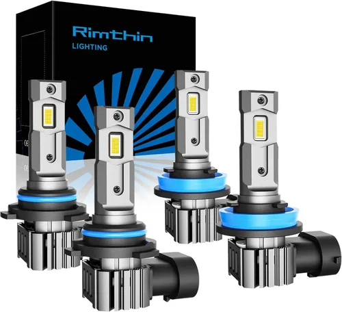 Miniatura 14 de rimthin Bombillas H4, luz antiniebla 9003/HB2, 6000K blanco frío, Plug and Play, IP67, paquete de 2