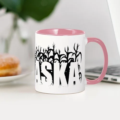 Miniatura 51 de CafePress I Love Nebraska Taza de café de cerámica de 11 oz (11.0 fl oz)