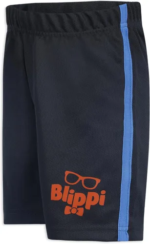 Miniatura 7 de Blippi Conjunto de camiseta y pantalones cortos para niños pequeños y pequeños, azulgris