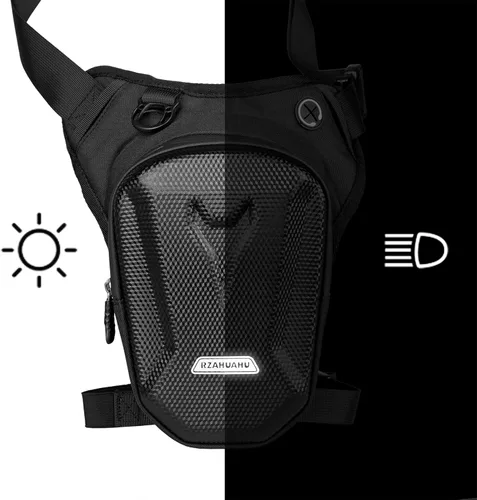 Miniatura 7 de Riñonera para motocicleta, bolsas de pierna caída, para hombres y mujeres, ciclismo, ciclismo, táctica, muslo, bolsa de almacenamiento