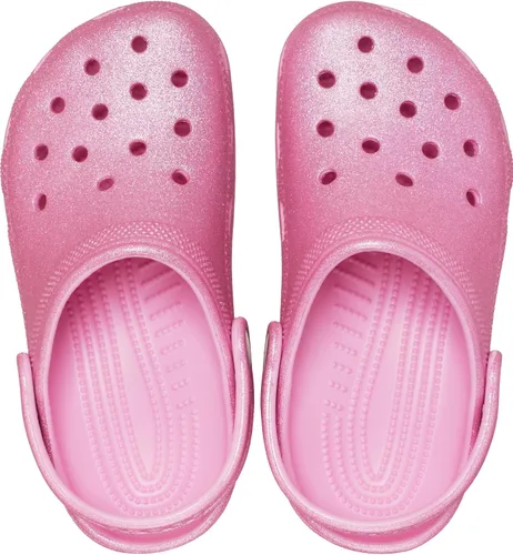Miniatura 2 de Crocs Zuecos clásicos con brillantina (niño pequeño/niño grande) Tweed rosa con brillantina, 5, para niño grande, M