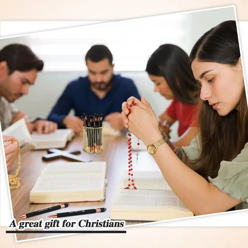 Miniatura 2 de Chuangdi 48 bolígrafos con versículo bíblico, bolígrafos cristianos a granel con citas inspiradoras, escrituras motivacionales para mujeres y Negro