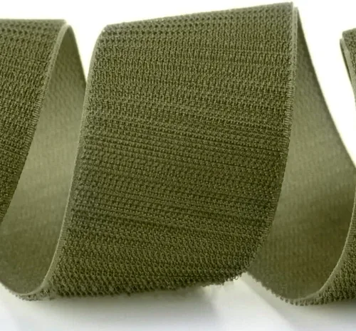 Miniatura 4 de Cinta de gancho y bucle de 1 pulgada de ancho, color verde oliva, no adhesiva, 1 yarda de longitud, cinta de velcro de nailon verde, juego de Verde