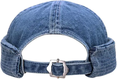 Miniatura 2 de jerague Gorros sin ala con hebilla de cuero ajustable Street Casual Docker Beanie Skull Caps