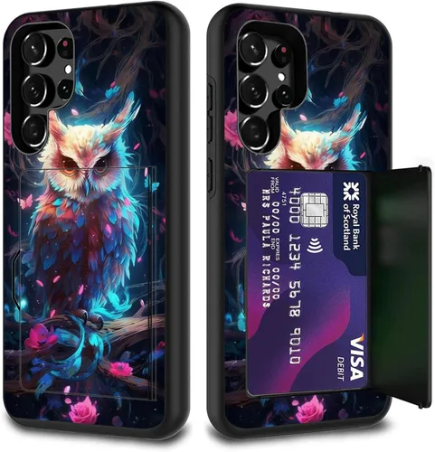 Miniatura 84 de Funda híbrida de doble capa con función atril para Samsung Galaxy A16 5G de 6.9 pulgadas, diseño de vaca con bandera estadounidense