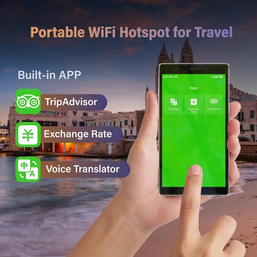 Miniatura 2 de GlocalMe Hotspot móvil G4 Pro 4G LTE con datos globales de 1 GB, hotspot WiFi portátil para viajes en más de 200 países, dispositivo de punto
