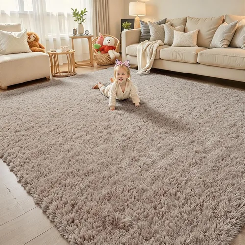 Miniatura 46 de Alfombras circulares súper suaves para niñas, castillo de princesa, tienda de campaña de 5 diámetros, alfombras circulares de área para dormitorio