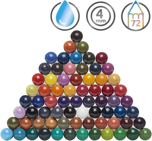 Miniatura 4 de Derwent Lápices de colores, lápices de tinta Inktense, para dibujo, arte, en caja metálica, 72 unidades (2301843)