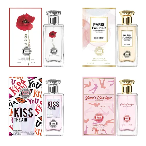 Miniatura 16 de Hybrid & Company Mujer 4 unids Black Opinion La Vie En Rose Paris Para Su Primavera Floración Perfume Natural Spray Fresco Fragancia
