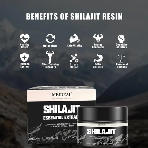Miniatura 2 de Shilajit - Resina Shilajit orgánica pura del Himalaya, resina Shilajit natural con ácido fúlvico, más de 85 oligominerales, mezcla ayurvédica