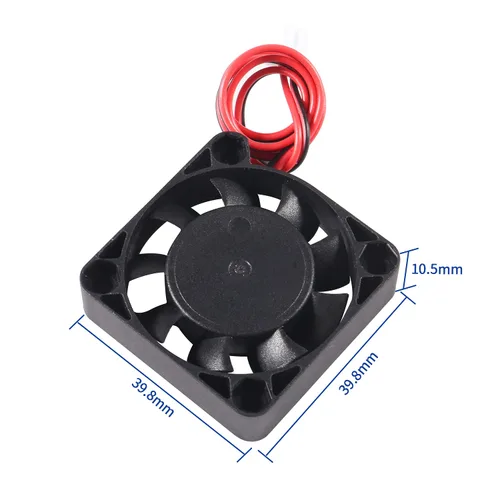 Miniatura 6 de 6 unids 4010 ventilador 24V 3D impresora ventilador de enfriamiento 1.575x1.575x0.394 in mini ventilador sin escobillas con terminal de 2 pines