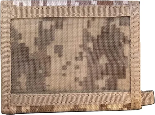 Miniatura 8 de RAPDOM Billetera de triple pliegue militar patriótico con bandera estadounidense de Estados Unidos, Verde -Oliva, Billetera triple