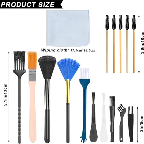 Miniatura 2 de Kit de limpieza de teléfono celular, 116 piezas limpiador de altavoces para iPhone y Android, limpiador de puerto de carga de pantalla de teléfono