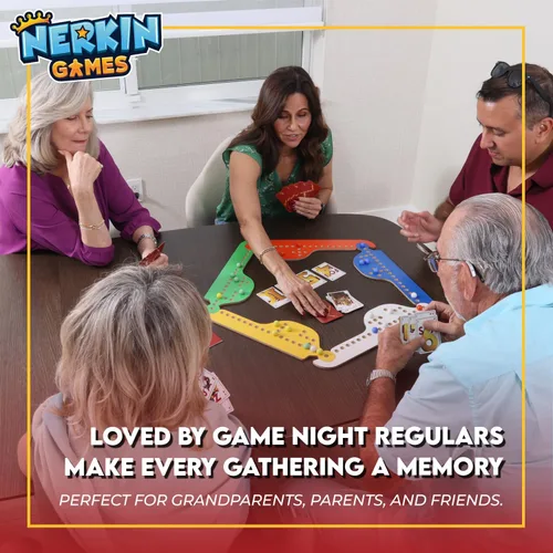 Miniatura 2 de Rolling Jokers Edición para 8 jugadores, juego de mesa de clavijas y comodines, juego de madera para 2-8 jugadores, noche de juego para adultos