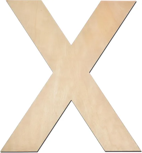 Miniatura 50 de Letra M de madera de 12 pulgadas de grosor, letra de madera grande sin terminar de 1/4 de pulgada de grosor para decoración de pared del hogar