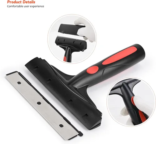 Miniatura 8 de EHDIS Cuchillas de repuesto de 6 pulgadas para raspador de pintura, cuchillas de acero inoxidable para raspadores de ventana, doble filo, paquete