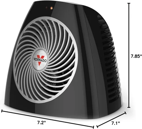 Miniatura 7 de Vornado VH202 (2025) Calentador personal de espacio, características de seguridad avanzadas, 2 ajustes de calor, calefacción directa, configuración