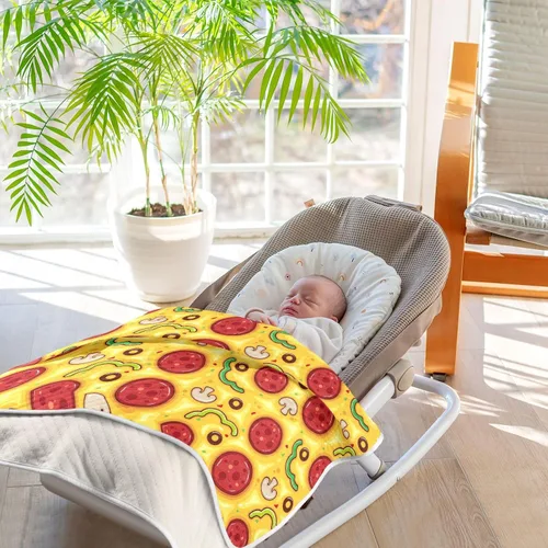 Miniatura 7 de Manta de muselina para bebé, manta de muselina de algodón suave, transpirable, para guardería, unisex, niños y niñas, 30 x 40 pulgadas Amarillo