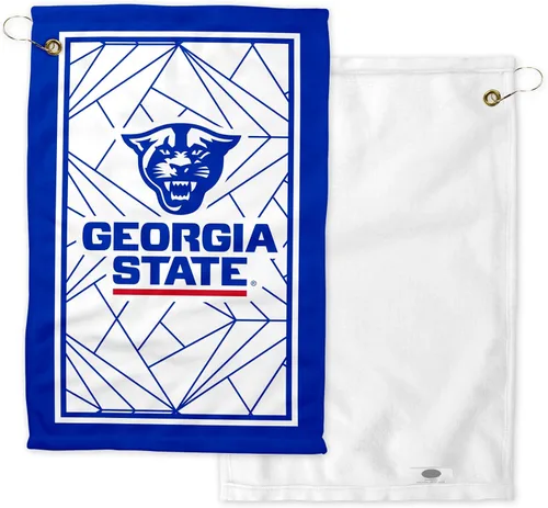 Toalla de golf de la Universidad Estatal de Georgia, toalla de microfibra de 11 x 18 pulgadas, toalla facial y toalla deportiva, esta toalla de