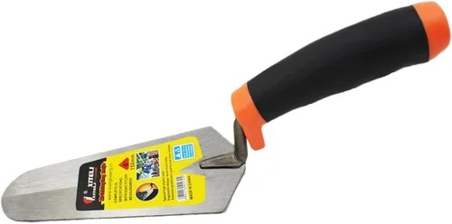 Miniatura 3 de Juego de 2 piezas de palas de señalar y medidor, juego de herramientas de mano de mampostería de 6 pulgadas con mango de agarre suave, paletas