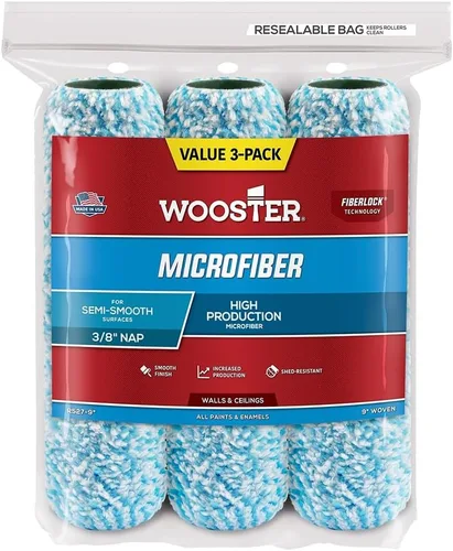 Wooster Cepillo R527-9 Rodillo de pintura de microfibra