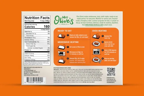 Miniatura 3 de Miss Olives Paquete Vegetariano de Comidas Preparadas para Microondas