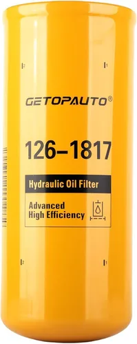 GETOPAUTO 126-1817 465-6505 Elemento de filtro hidráulico compatible con Caterpillar 836G 836H 836K Compactor 416E 420D Retroexcavadora, reemplaza