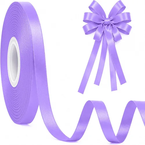 Miniatura 90 de Fullive Cinta de 1 pulgada para envolver regalos, cinta de Halloween de color morado oscuro de 30 yardas Sleek Glossy, Wear Resistant, Easy Cut
